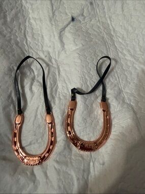 Lucky Rose Gold Horseshoe ornaments